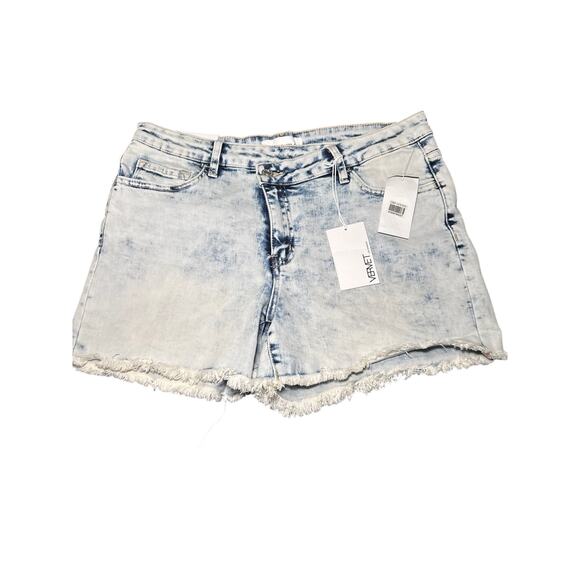 NWT Vervet acid wash holly mid rise shorts womens XL summer normcore casual - Picture 1 of 9